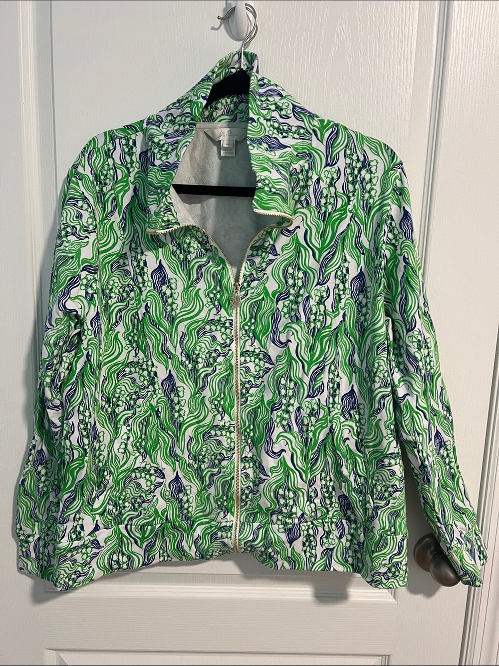 Lilly Pulitzer Eleni Zip Up XL